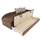 AGA D nyitható kanapé-jobbos - barna