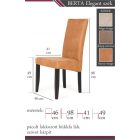 BERTA ELEGANT étkezőszék-wenge/bézs