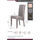 BERTA EXCLUSIVE étkezőszék - világosbarna