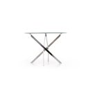 Raymond kerek étkezőasztal – átlátszó