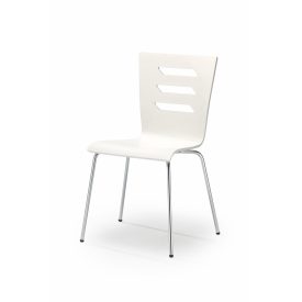K155 rakásolható szék – fehér / króm