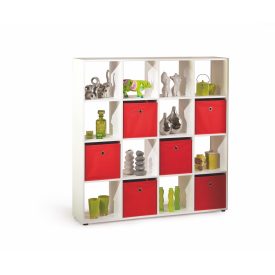 Caboto 16 polcos szekrény – fehér