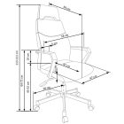 Olaf forgószék – szürke / fekete