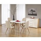 Edward bővíthető étkezőasztal – fehér / mézes tölgy