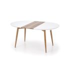 Edward bővíthető étkezőasztal – fehér / mézes tölgy