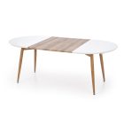 Edward bővíthető étkezőasztal – fehér / mézes tölgy