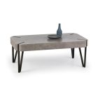 Emily dohányzóasztal – beton / fekete