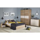 Lima S1 szekrény – sonoma tölgy / fehér