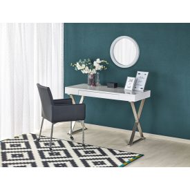 B31 íróasztal – fehér / króm