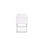 B30 íróasztal – fehér / króm