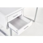 B30 íróasztal – fehér / króm