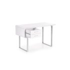 B30 íróasztal – fehér / króm