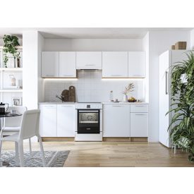 Daria 240 cm-es blokk konyha – fehér