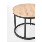 Oreo dohányzóasztal (2 db-os szett) – san remo oak / fekete