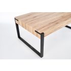 Capri dohányzóasztal – san remo tölgy / fekete