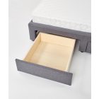 Betina 160 ágy fiókokkal – szürke