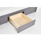 Betina 160 ágy fiókokkal – szürke