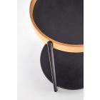 Rolo lerakóasztal – természetes tölgy / fekete