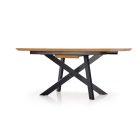 Capital bővíthető étkezőasztal – arany tölgy / fekete