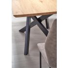 Capital bővíthető étkezőasztal – arany tölgy / fekete