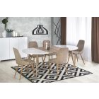 Edward bővíthető étkezőasztal – fehér / san remo tölgy