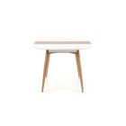 Edward bővíthető étkezőasztal – fehér / san remo tölgy