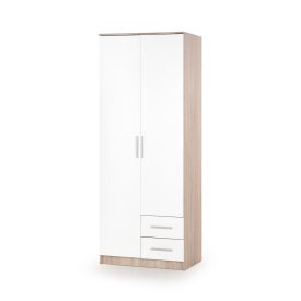 Lima S-2 szekrény – fehér / sonoma tölgy
