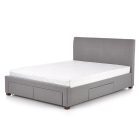 MODENA  140 ágy, ágyneműtartóval, szín: szürke