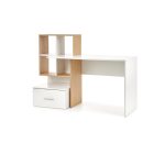 Grosso polcos íróasztal – arany tölgy / fehér