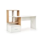 Grosso polcos íróasztal – arany tölgy / fehér