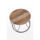 Nubira dohányzóasztal – dió / fekete