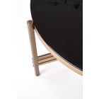 Ismena dohányzóasztal – fekete / arany