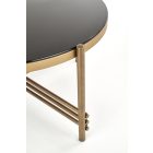 Ismena dohányzóasztal – fekete / arany