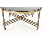 Ismena dohányzóasztal – fekete / arany