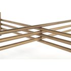 Ismena dohányzóasztal – fekete / arany