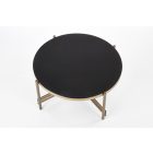 Ismena dohányzóasztal – fekete / arany