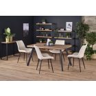 Berlin bővíthető étkezőasztal – mézes dió / fekete