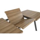 Berlin bővíthető étkezőasztal – mézes dió / fekete