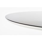 Avelar kerek étkezőasztal – fekete / fehér