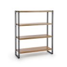 Bolivar REG1 polcos szekrény – arany tölgy / fekete