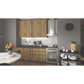 Idea 180 cm-es blokk konyha – craft tölgy / antracit