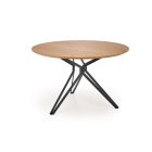 Pixel 2 kerek étkezőasztal – arany tölgy / fekete