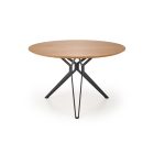Pixel 2 kerek étkezőasztal – arany tölgy / fekete
