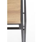 Bolivar KN1 konzolasztal – arany tölgy / fekete