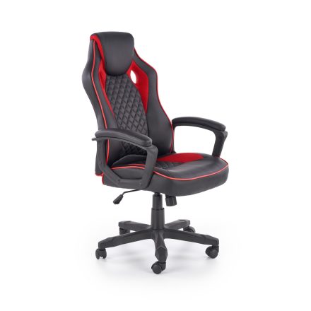 BAFFIN gaming forgószék, billenő mechanika, szín: fekete/piros