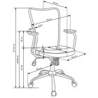 ANDY ifjúsági forgószék, billenő mechanika, szín: fekete/szürke