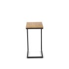 Nisa lerakóasztal – arany tölgy / fekete