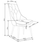 K365 szék – zöld / sötétzöld