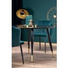 Embos kerek étkezőasztal – fekete / arany