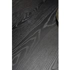 Embos kerek étkezőasztal – fekete / arany